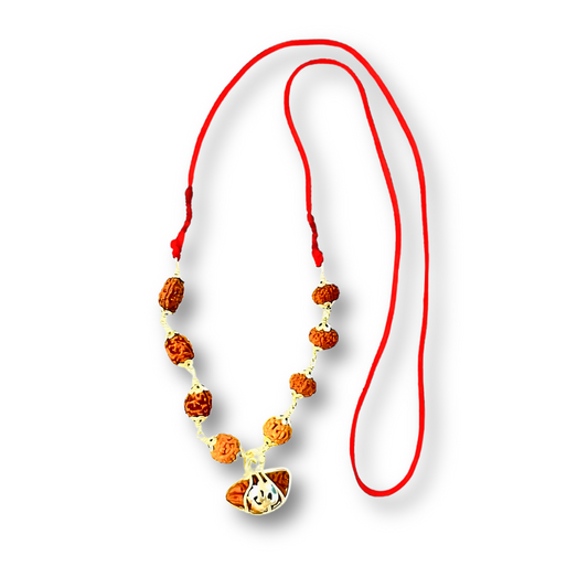 1 To 9 Mukhi Rudraksha Mala Small Beads In Red Thread With Lab Certificate Ratna Palace