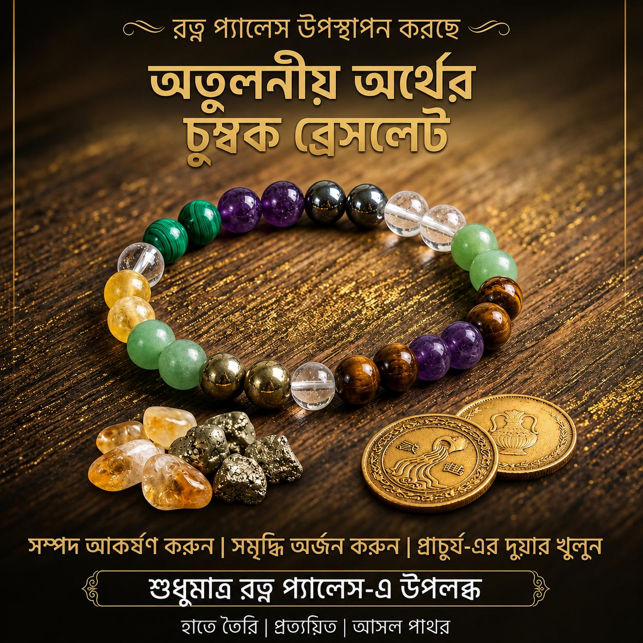 Money Magnet Bracelet With Lab Certificate - Premium Quality