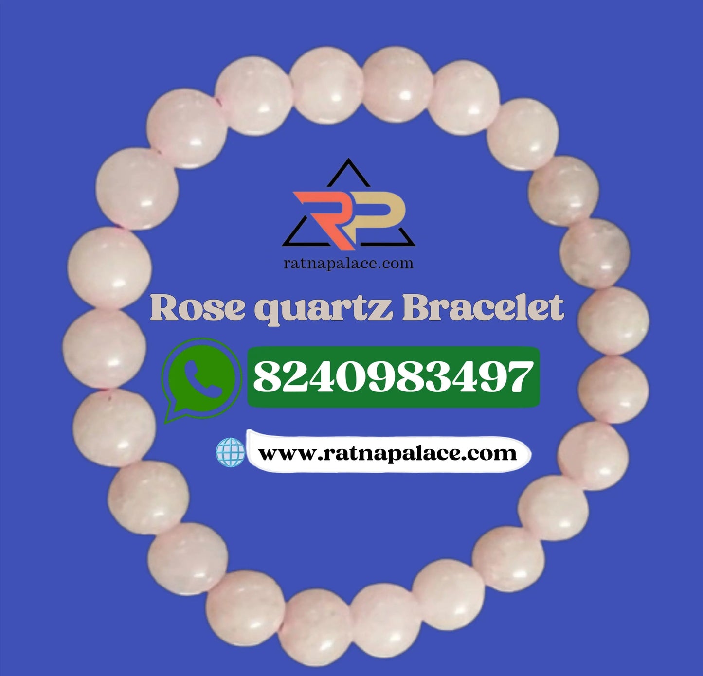 Rose Quartz (Love) Bracelet With Lab Certificate Ratna Palace