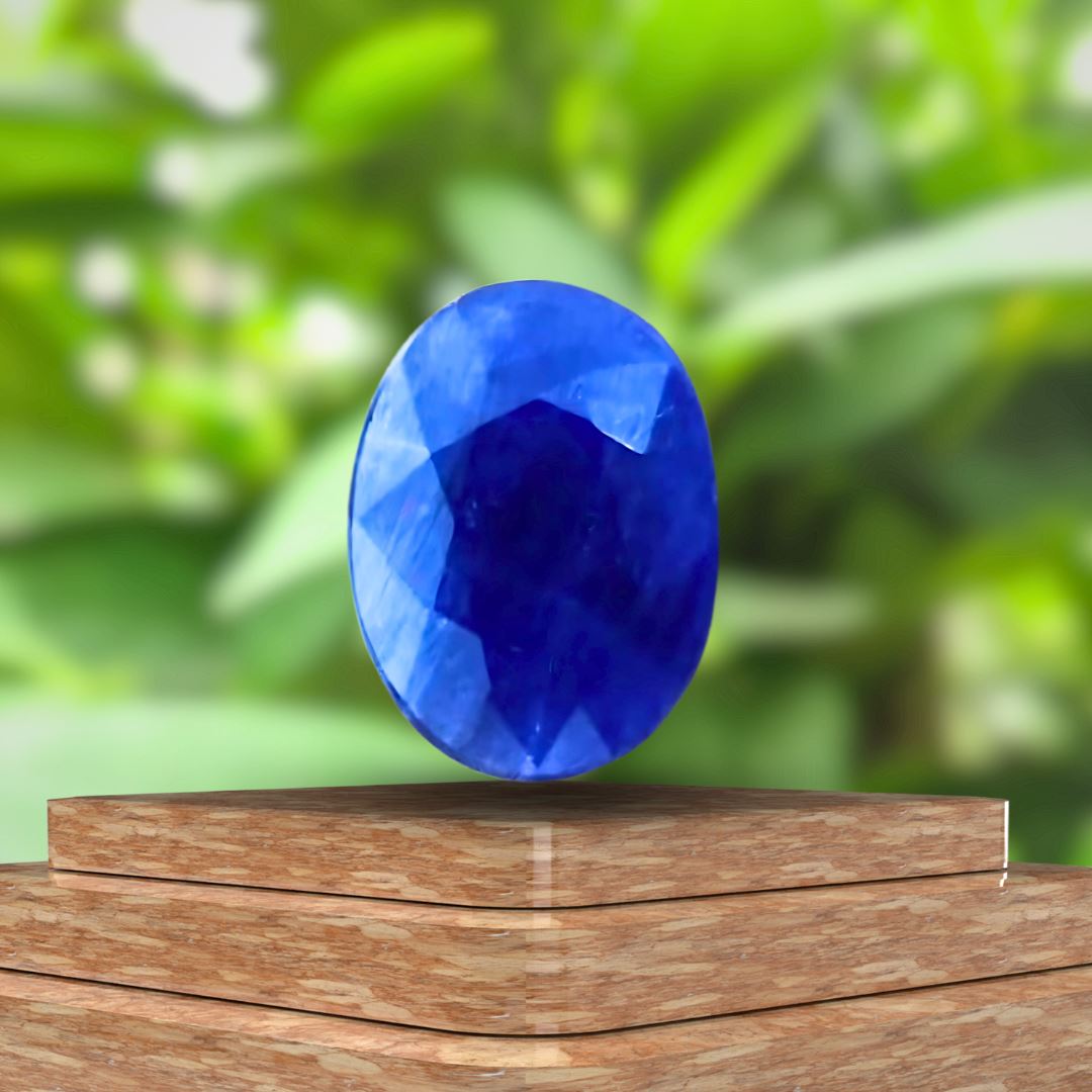 10.25 Ratti Blue Sapphire    (Neelam)    With Lab Certificate,Body Weight=100 - 110 kg Ratna Palace