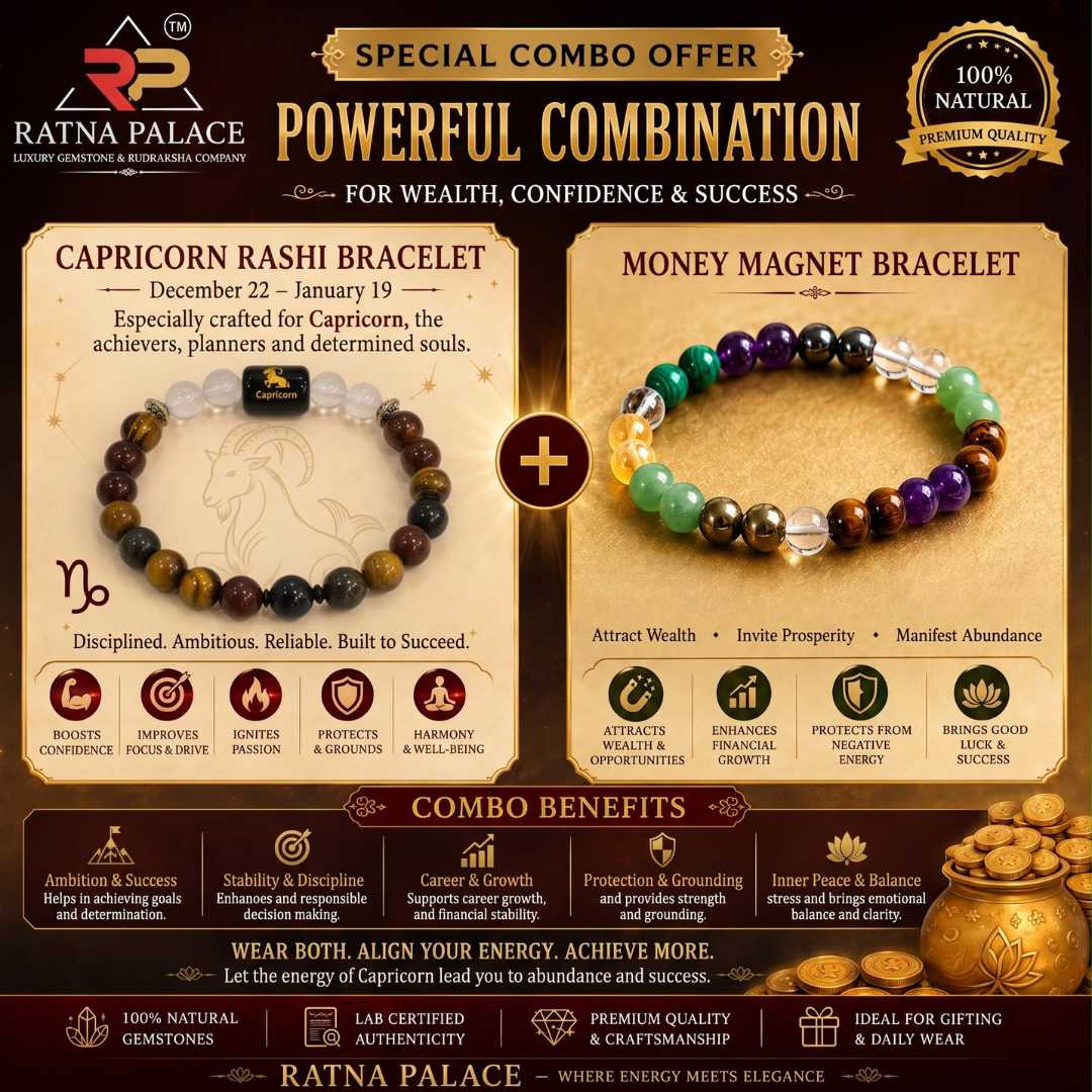 Capricorn (মকর রাশি/Makar)+Money Magnet Bracelet With Lab Certificate