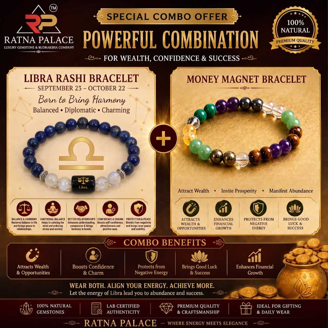 Libra (তুলা রাশি/tula) +Money Magnet Bracelet With Lab Certificate
