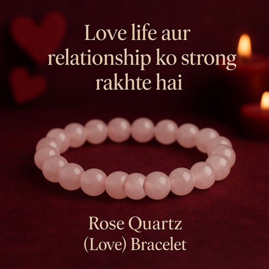 Rose Quartz (Love) Bracelet With Lab Certificate