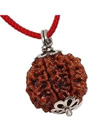 7 Mukhi Rudraksha With Silver Pendant With Lab Certificate