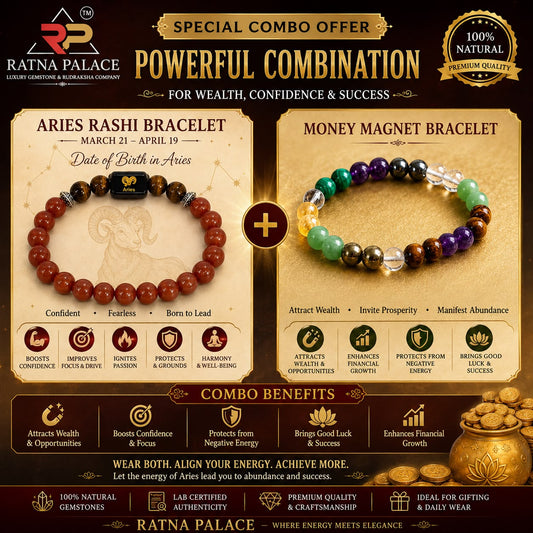 Aries (মেষ /Mesh)+Money Magnet Bracelet With Lab Certificate