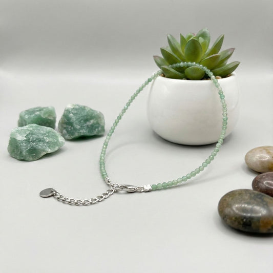 Aventurine Anklet With Lab Certificate
