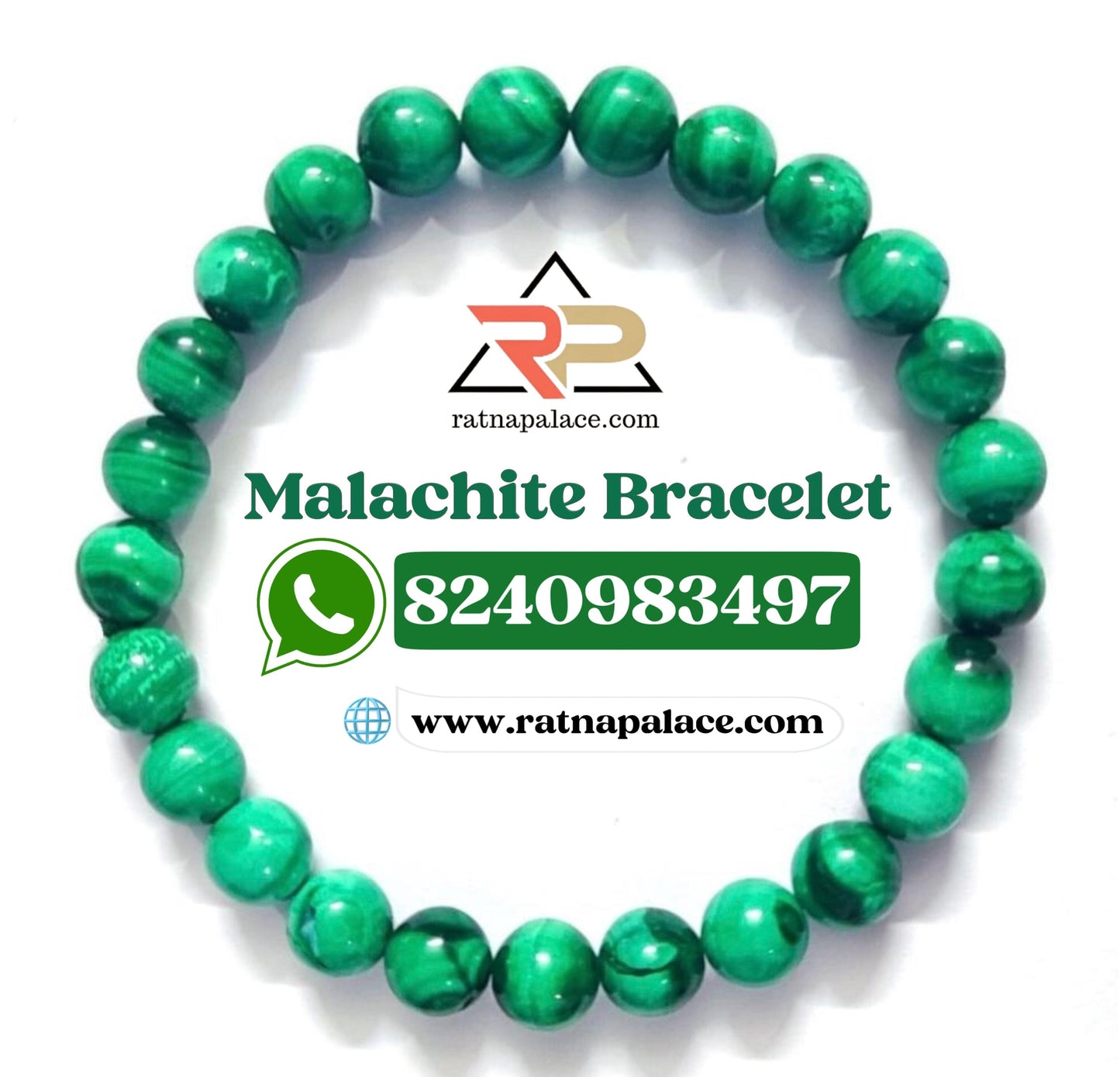 Malachite Bracelet With Lab Certificate