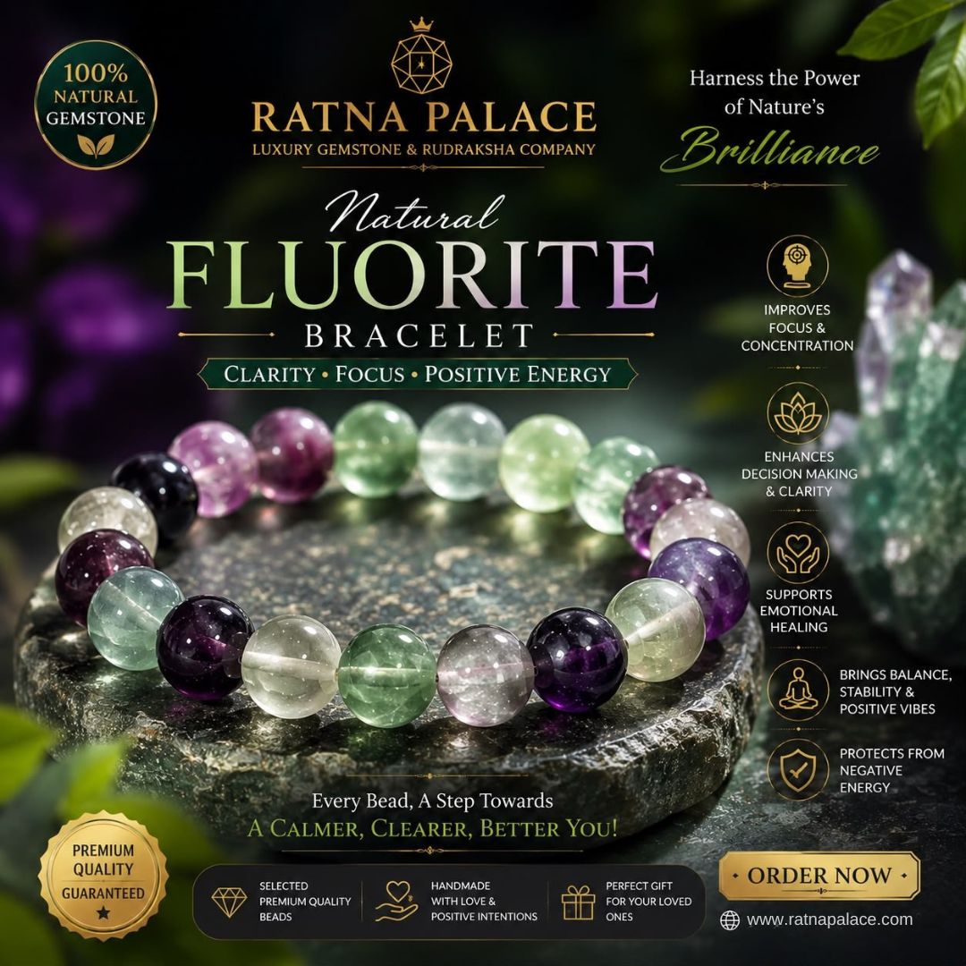 Natural Fluorite Bracelet with Lab Certificate