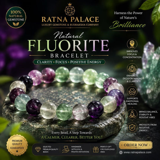 Natural Fluorite Bracelet with Lab Certificate