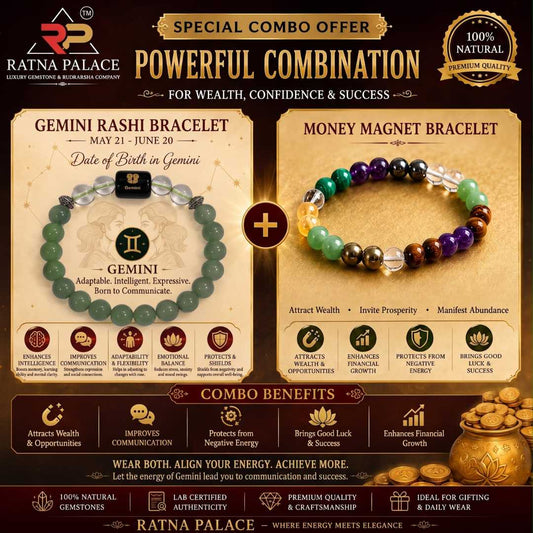 Gemini (মিথুন রাশি/Mithun) + Money Magnet Bracelet With Lab Certificate