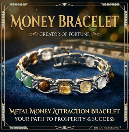 Metal Money Attraction Bracelet with Lab Certificate