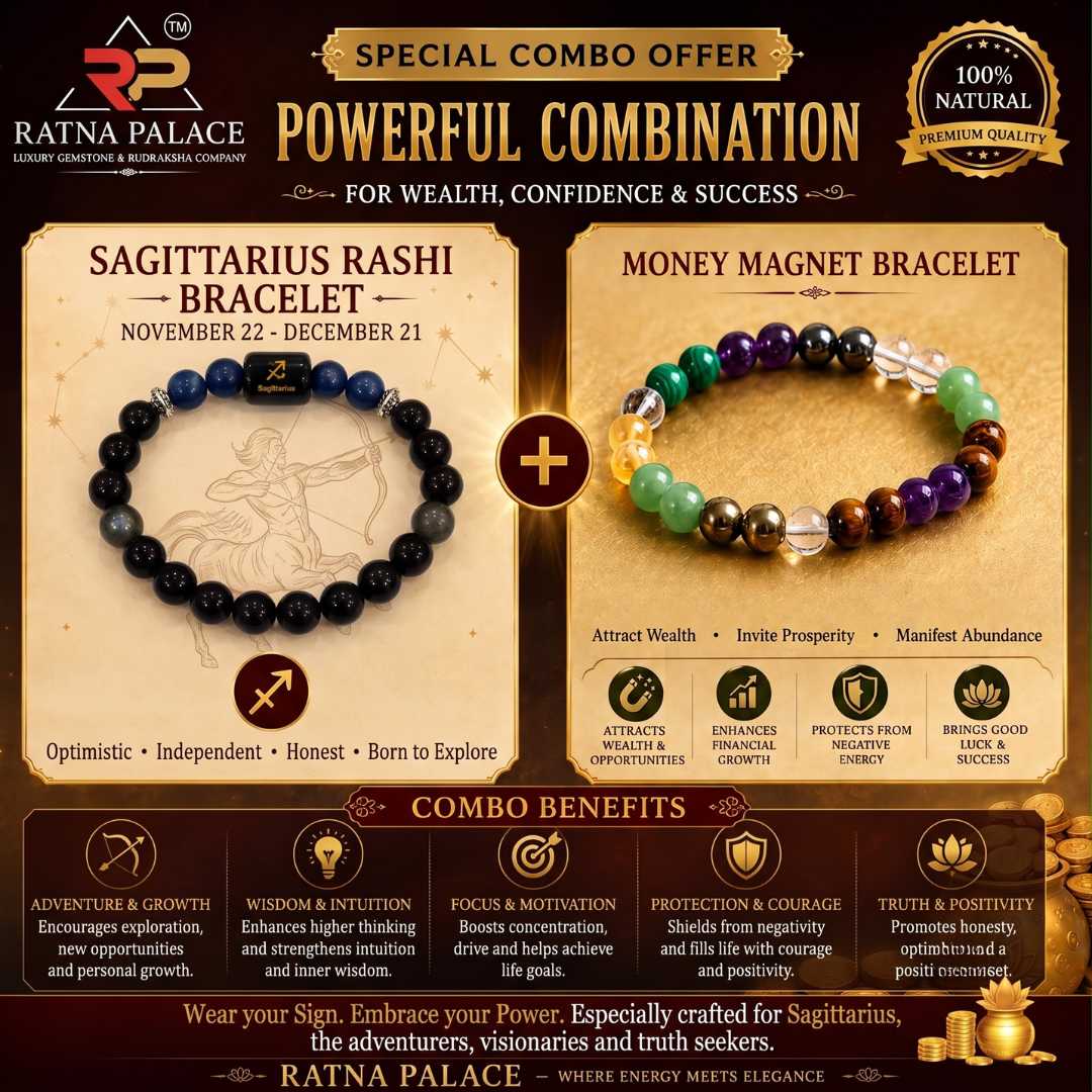 Sagittarius (ধনু রাশি/dhanu)+Money Magnet Bracelet With Lab Certificate