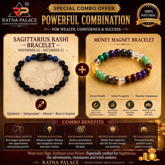 Sagittarius (ধনু রাশি/dhanu)+Money Magnet Bracelet With Lab Certificate