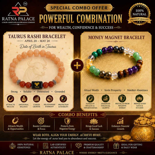 Taurus (বৃষ রাশি/Vrishabh) + Money Magnet Bracelet With Lab Certificate