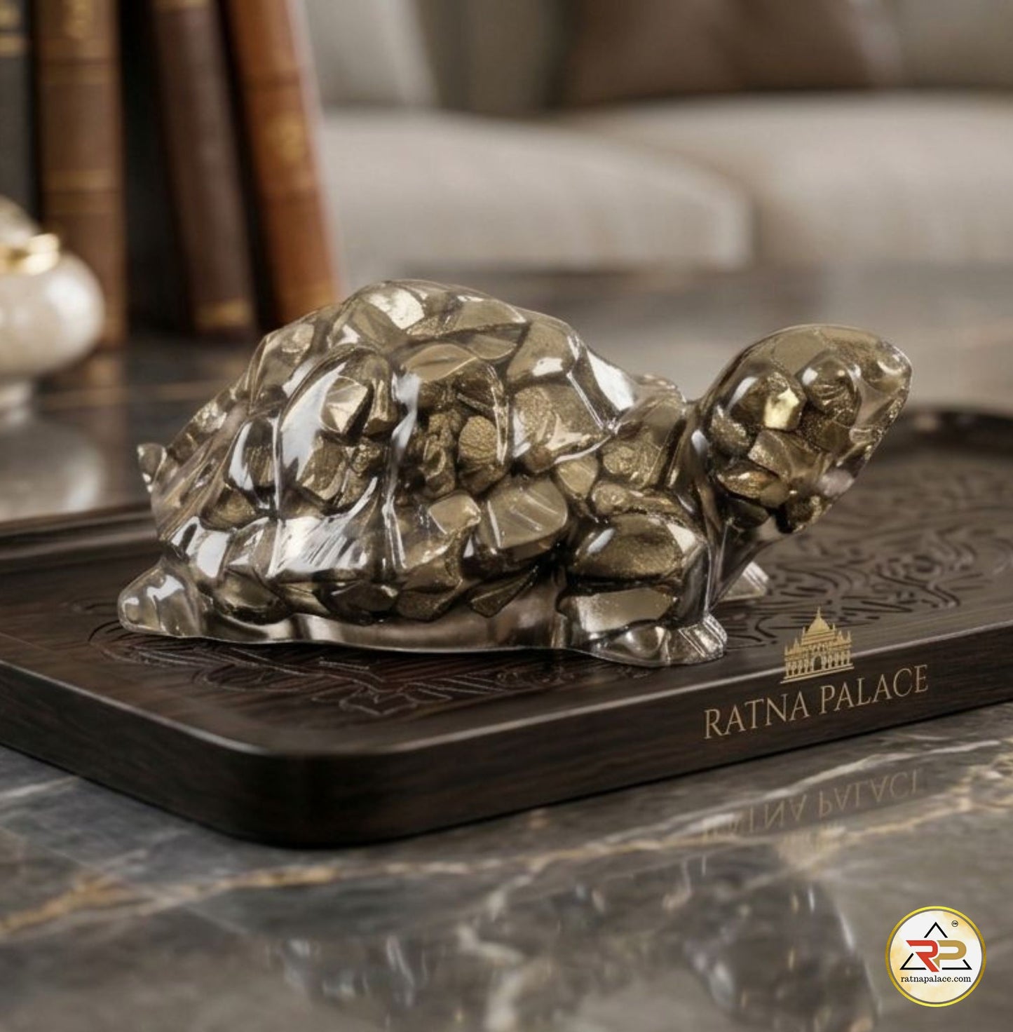 Vastu Pyrite Tortoise with Lab Certificate
