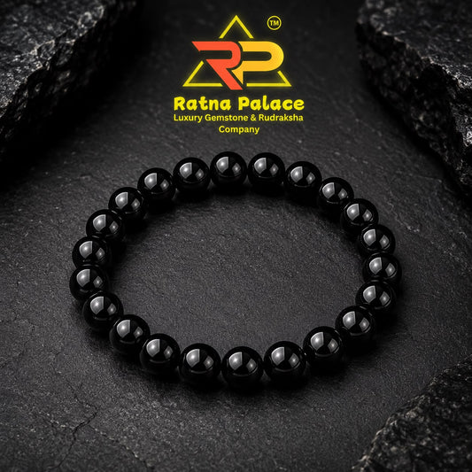 Black Obsidian Bracelet with Lab Certificate
