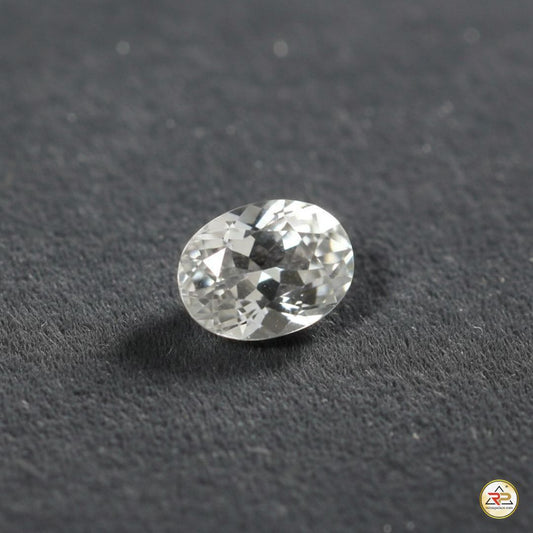 3.25 Ratti White Zircon With Lab Certificate,Body Weight=30 - 40 kg