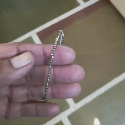 Raw Pyrite Anklet (Payal) - Dhan Vriddhi with Lab Certificate