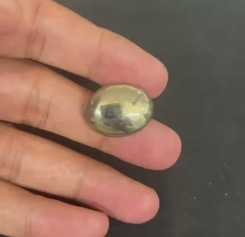 Export Quality Pyrite Gemstone With Lab Certificate (10.25 Ratti)