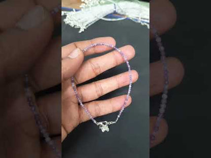 Amethyst Anklet with Lab Certificate